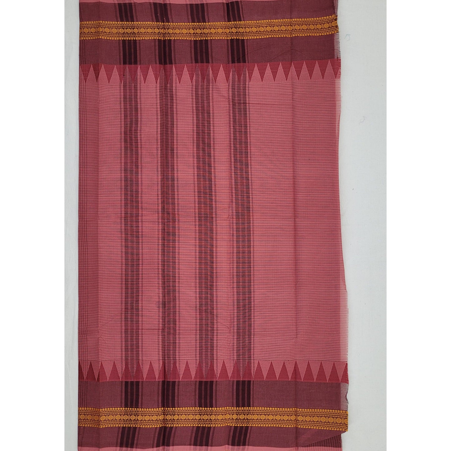 Blush Color Chettinadu Pure Cotton Saree - Vinshika