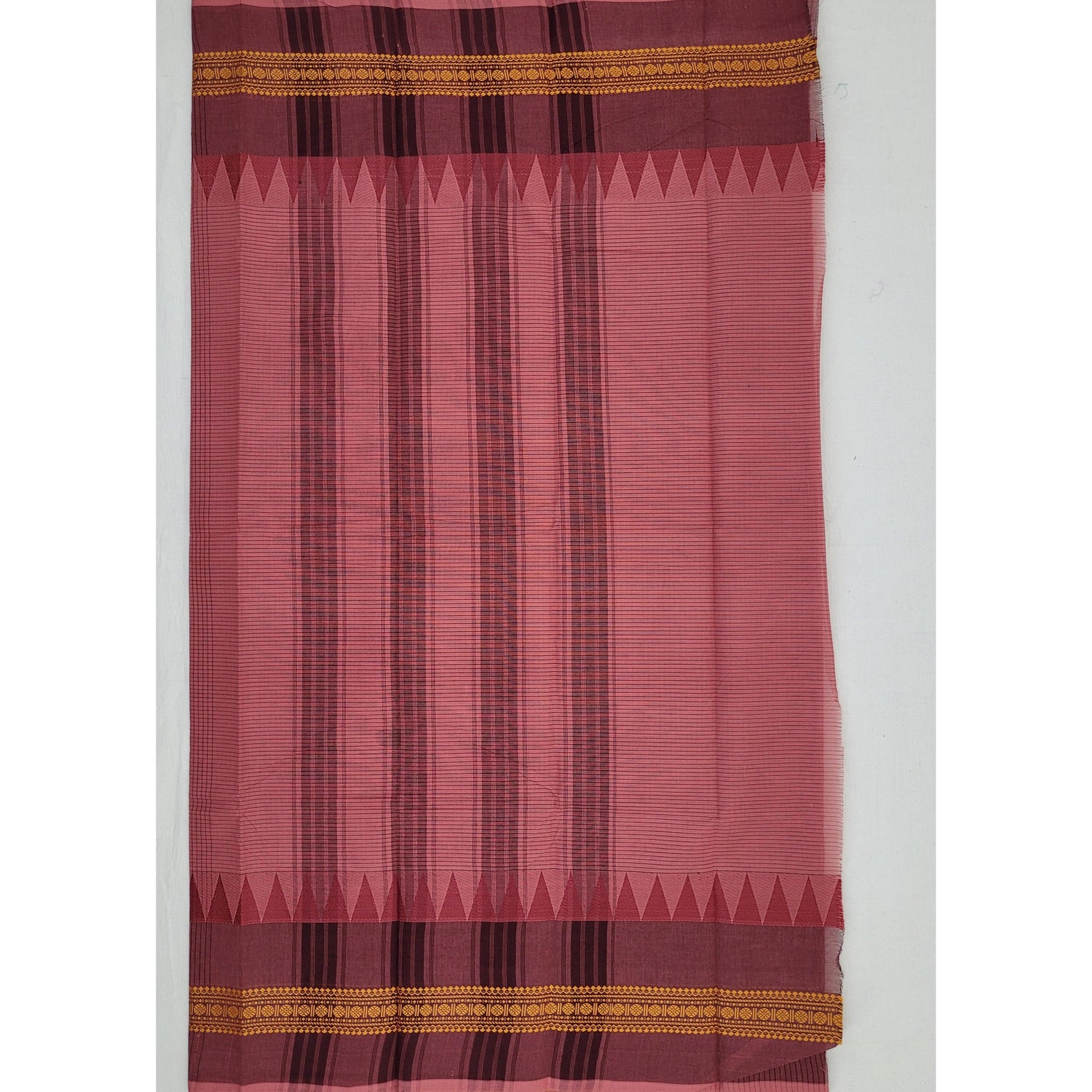 Blush Color Chettinadu Pure Cotton Saree - Vinshika