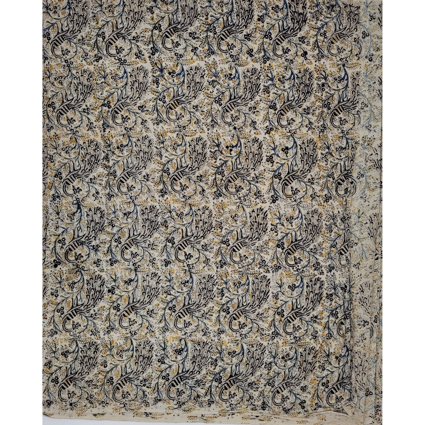 Hand block printed kalamkari cotton fabric - Vinshika