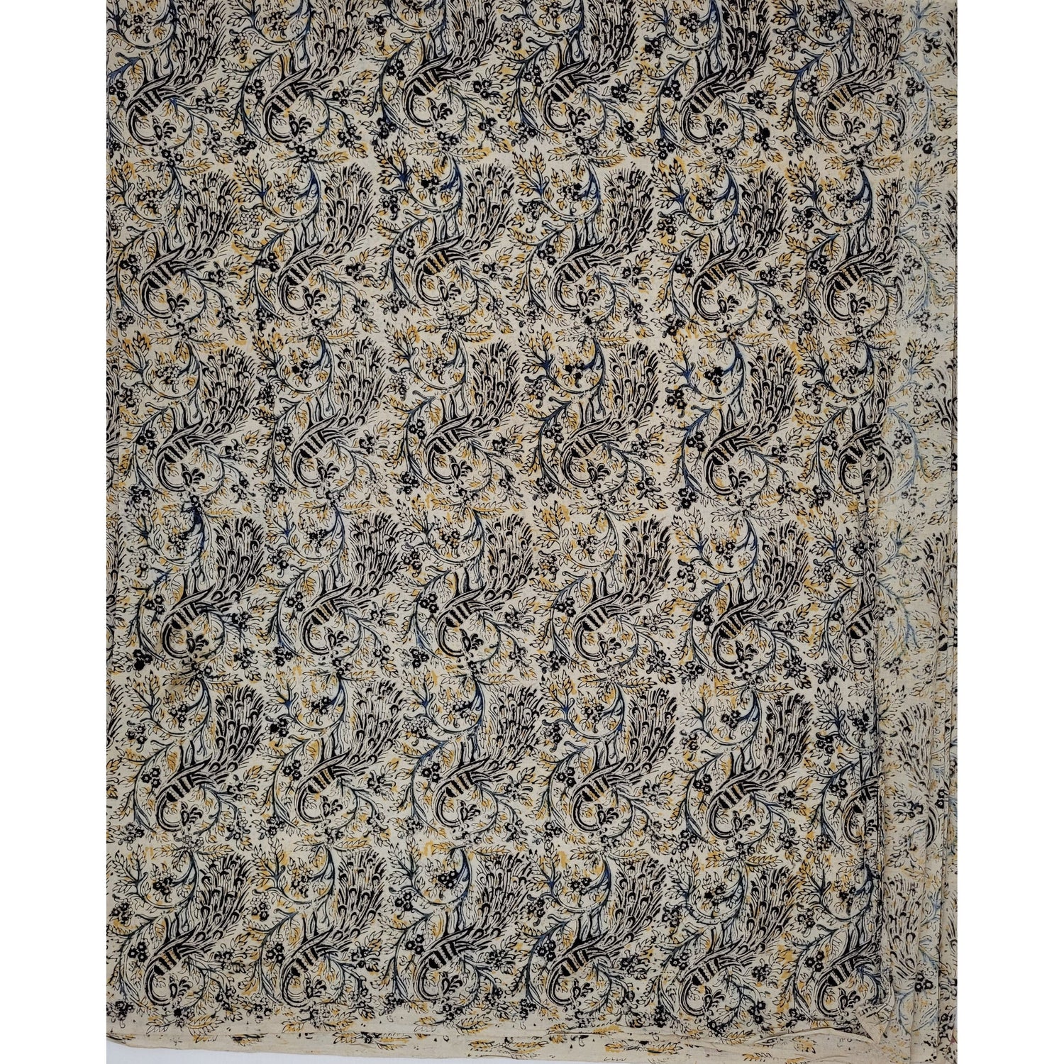 Hand block printed kalamkari cotton fabric - Vinshika