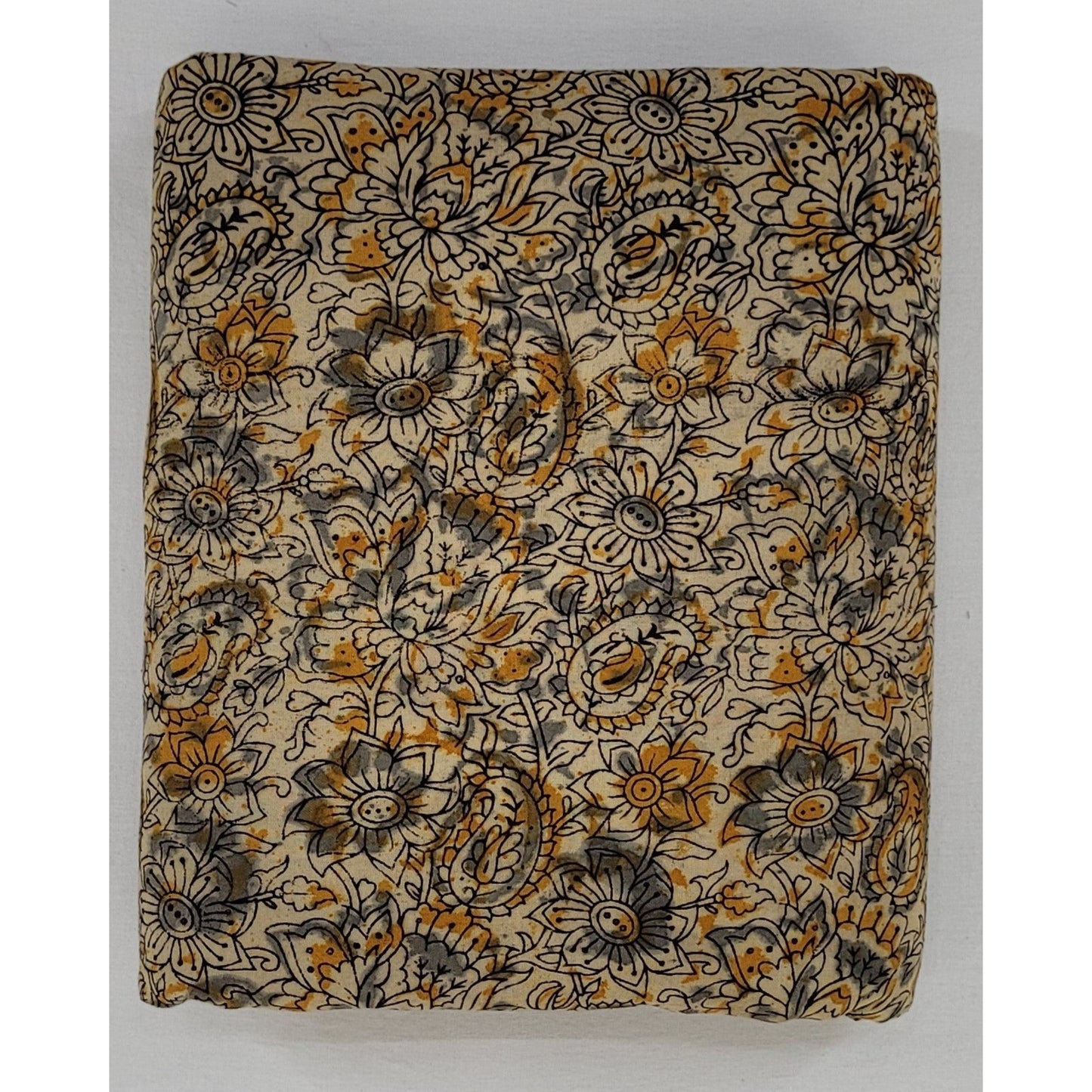 Hand block printed kalamkari cotton fabric - Vinshika