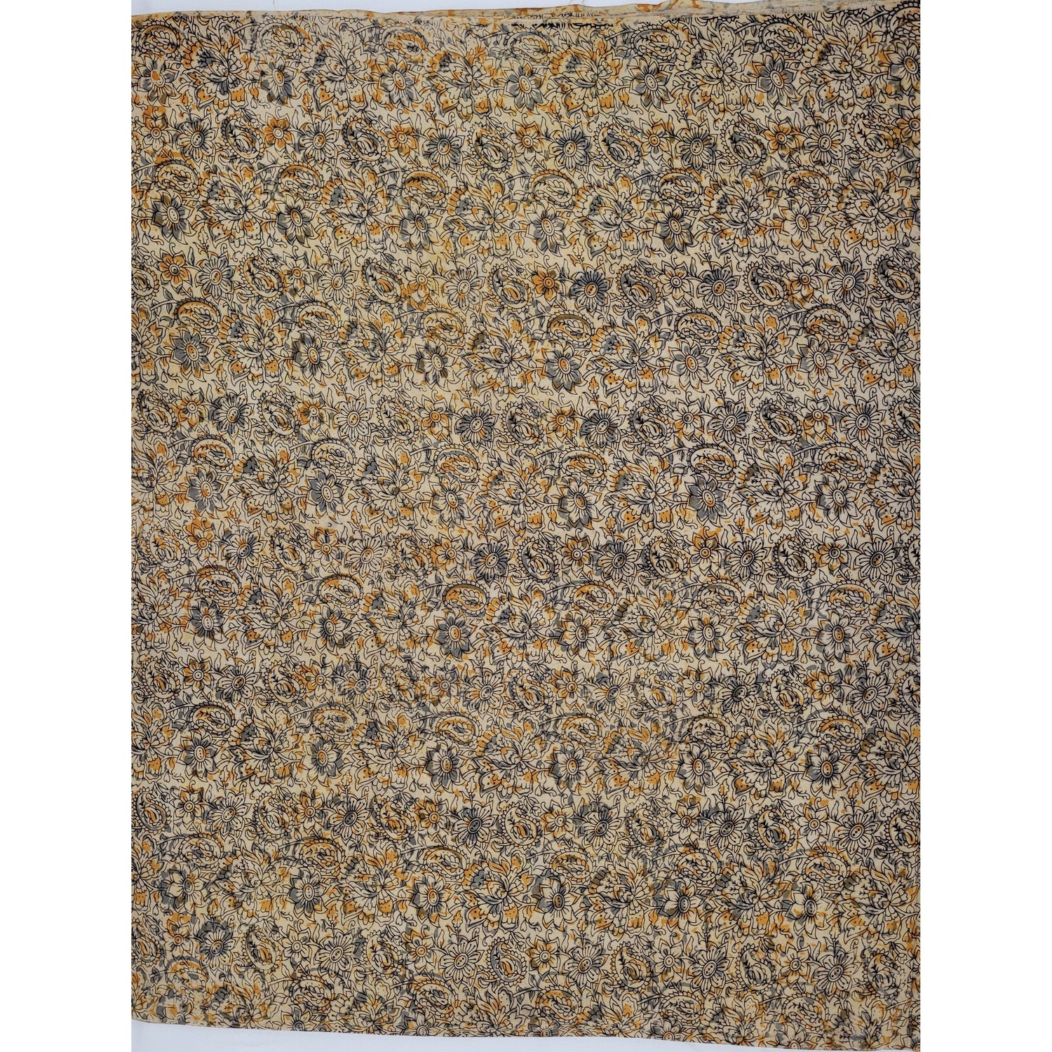 Hand block printed kalamkari cotton fabric - Vinshika
