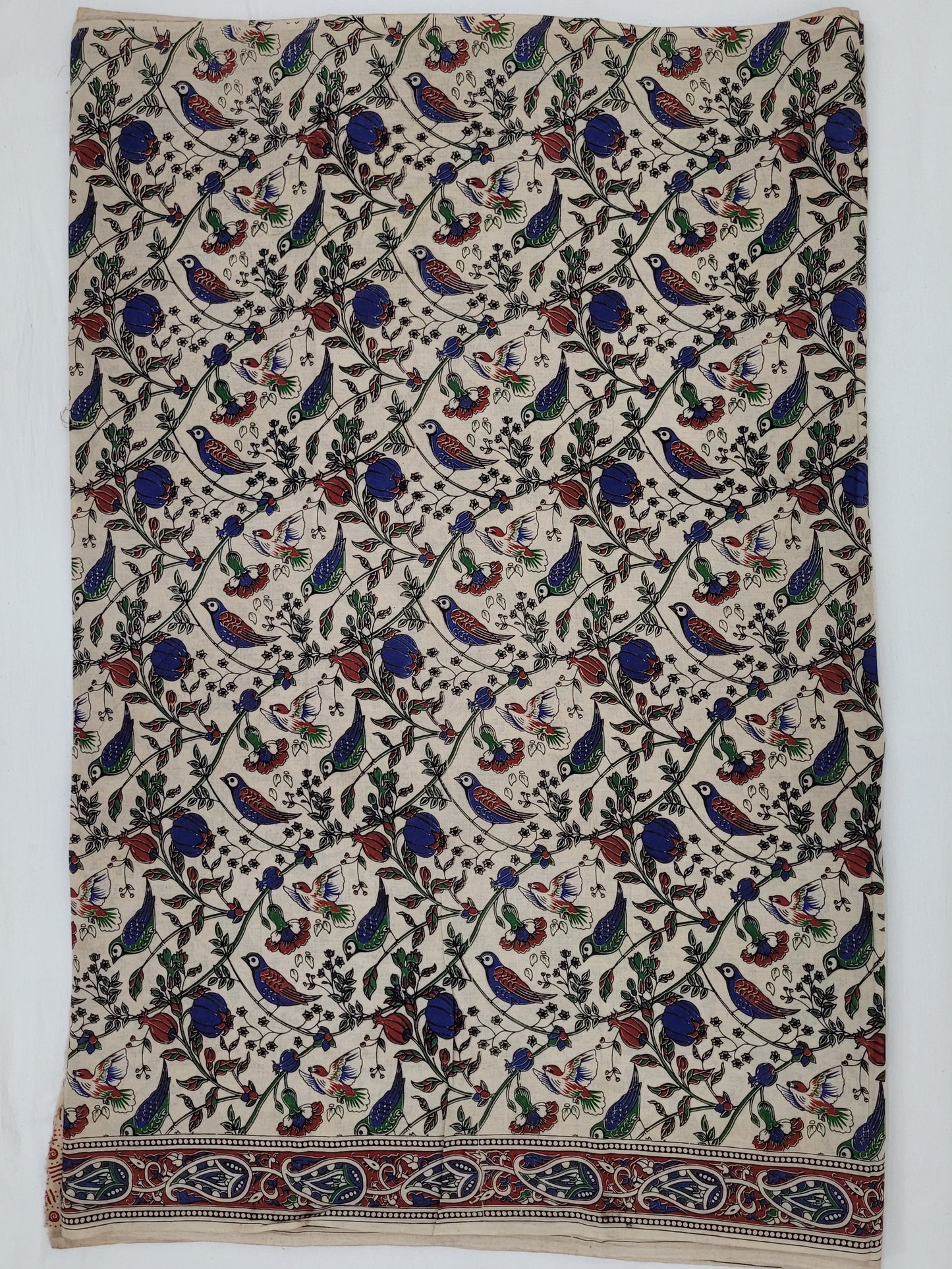 Handprinted Kalamkari Cotton saree - Vinshika