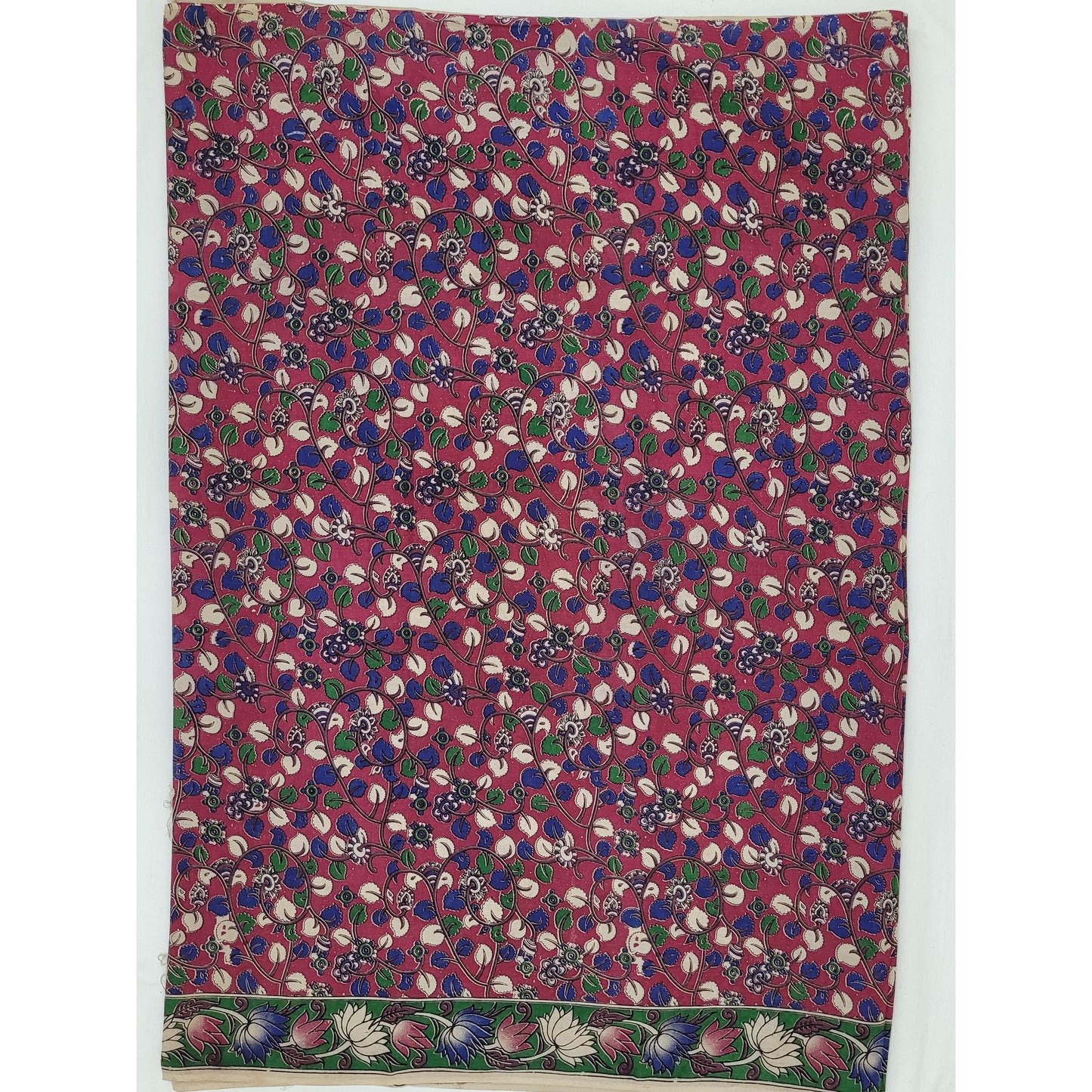 Handprinted Kalamkari Cotton saree - Vinshika