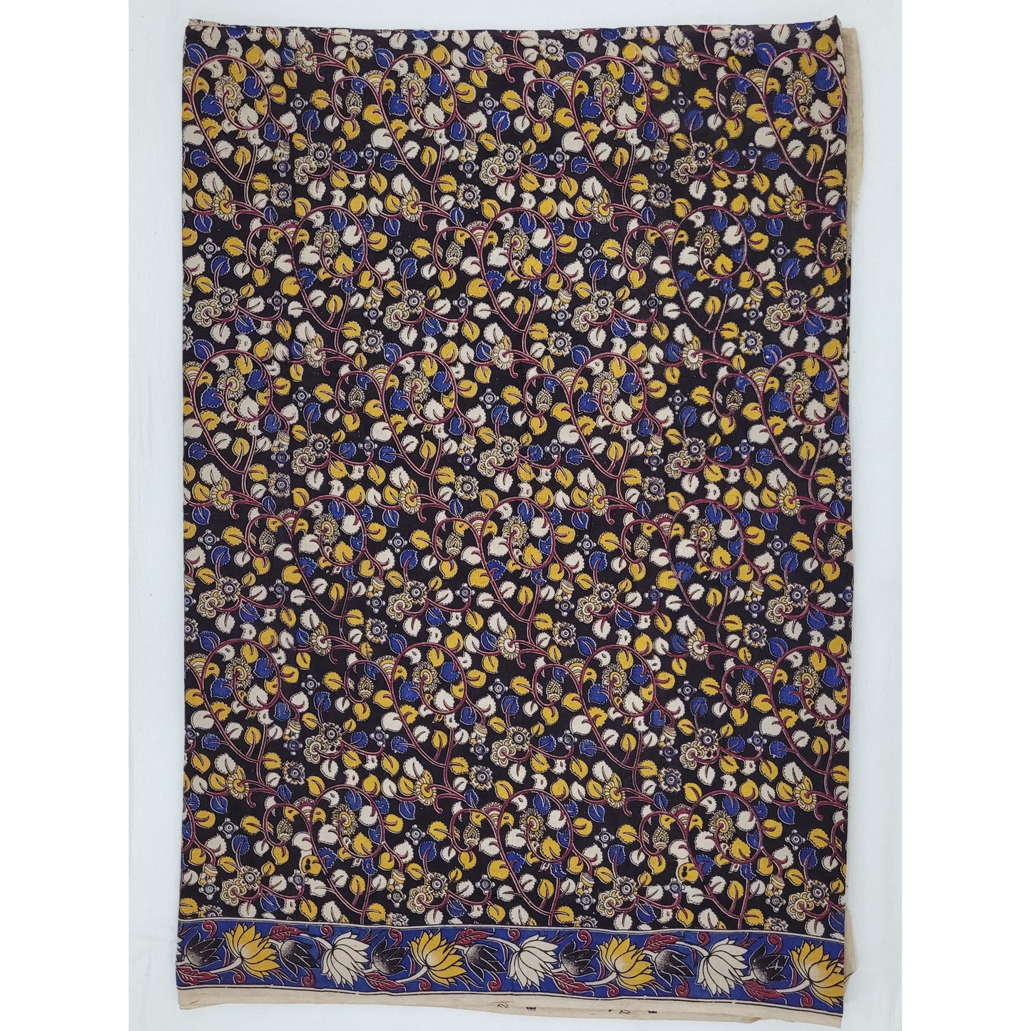 Handprinted Kalamkari Cotton saree - Vinshika