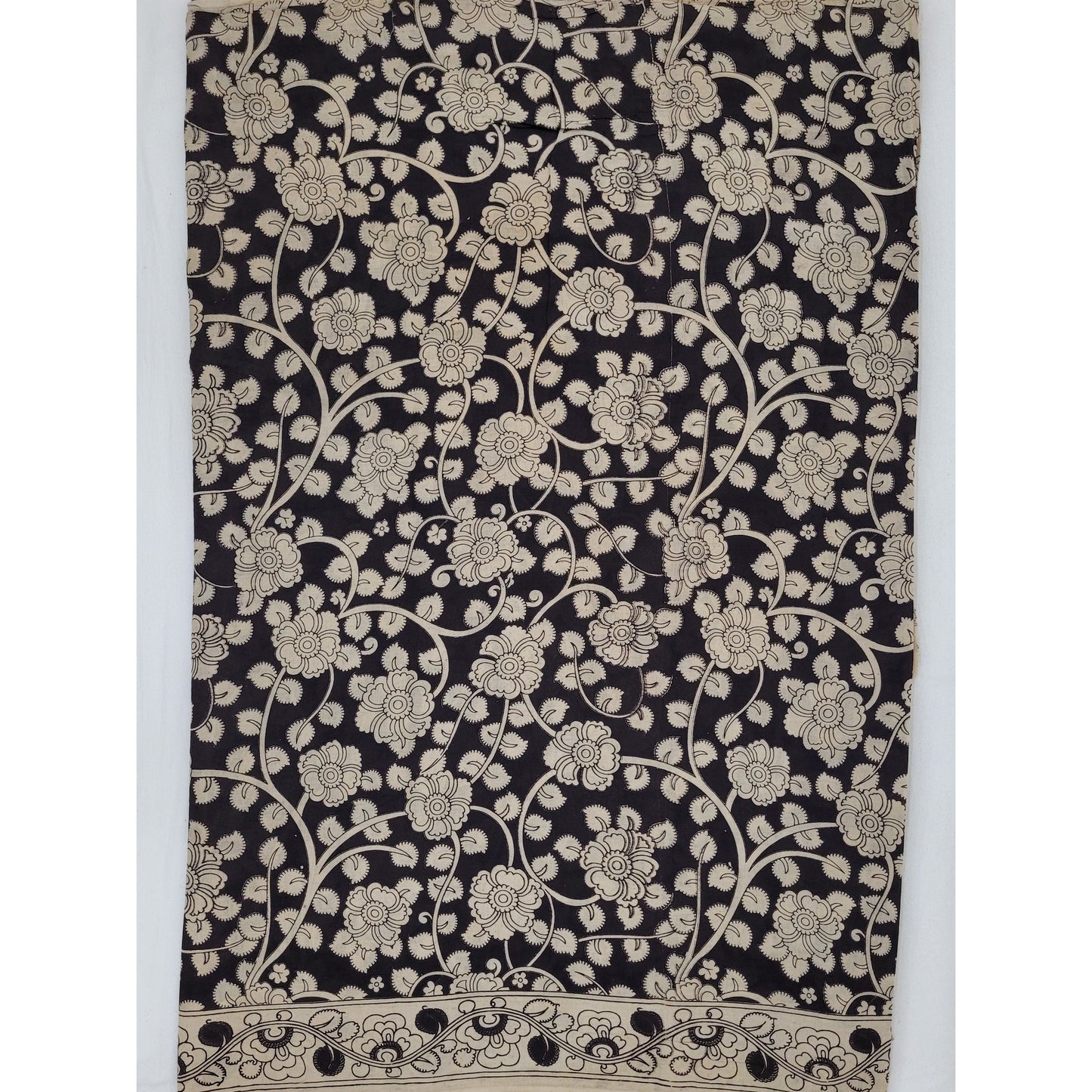 Handprinted Kalamkari Cotton saree - Vinshika