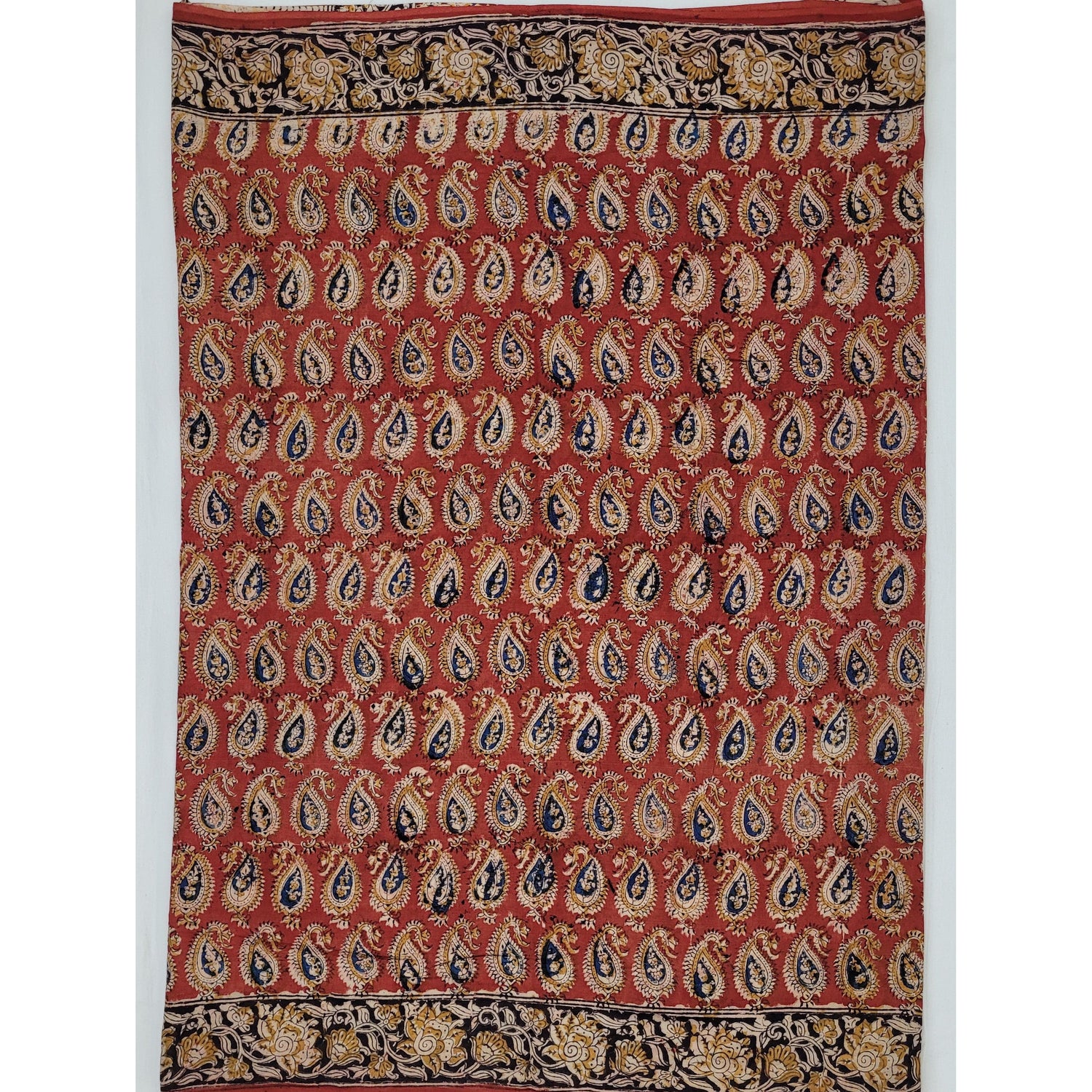 Kalamkari Block Printed cotton saree - Vinshika