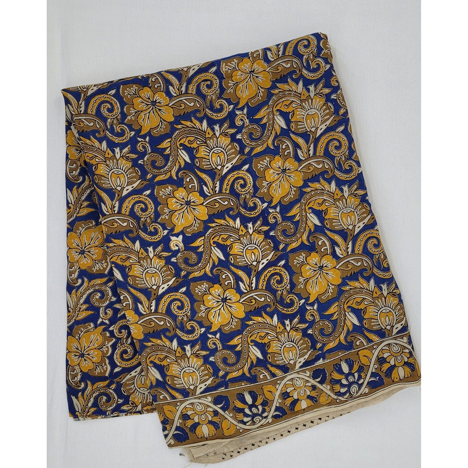 Handprinted Kalamkari Silk saree - Vinshika