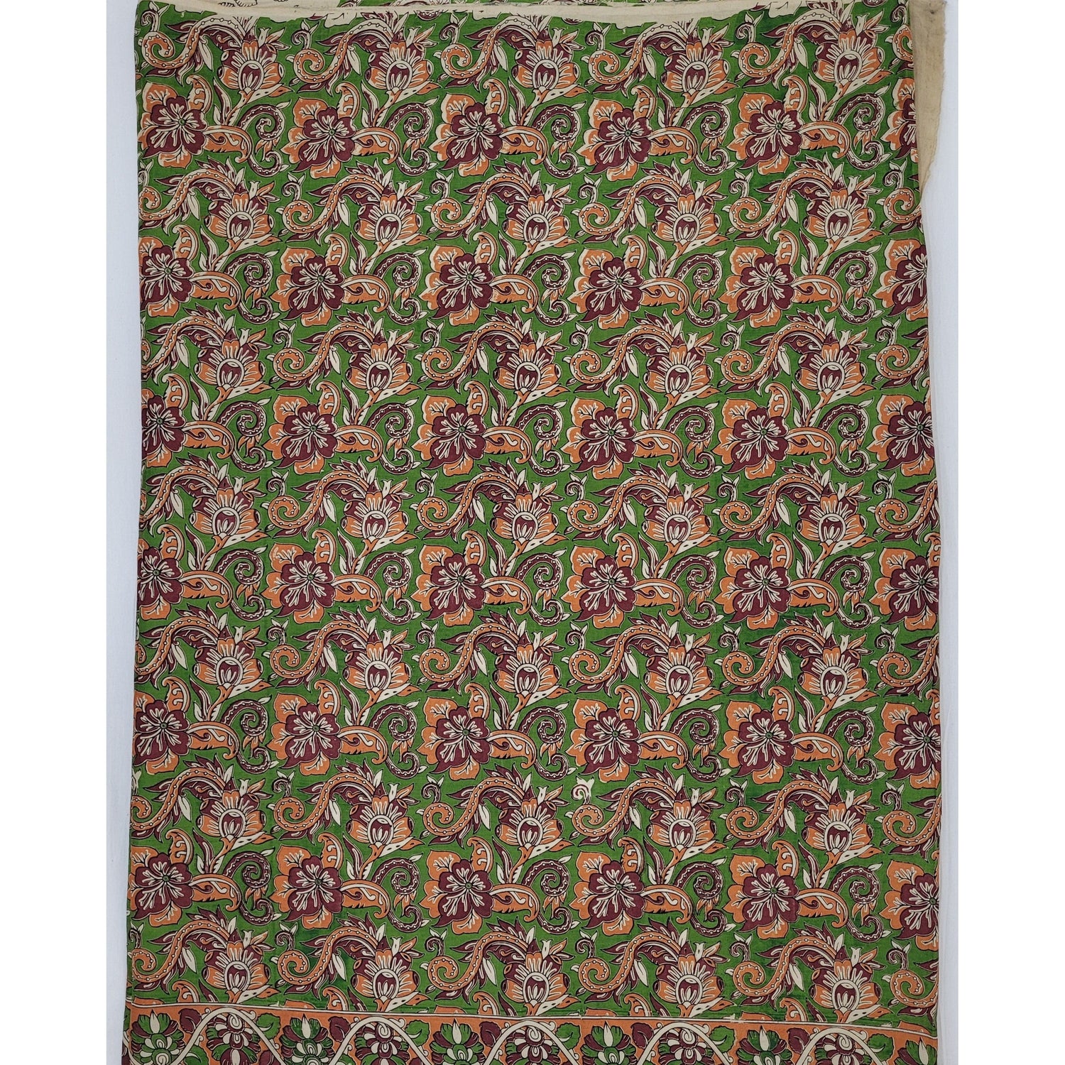 Handprinted Kalamkari Silk saree - Vinshika