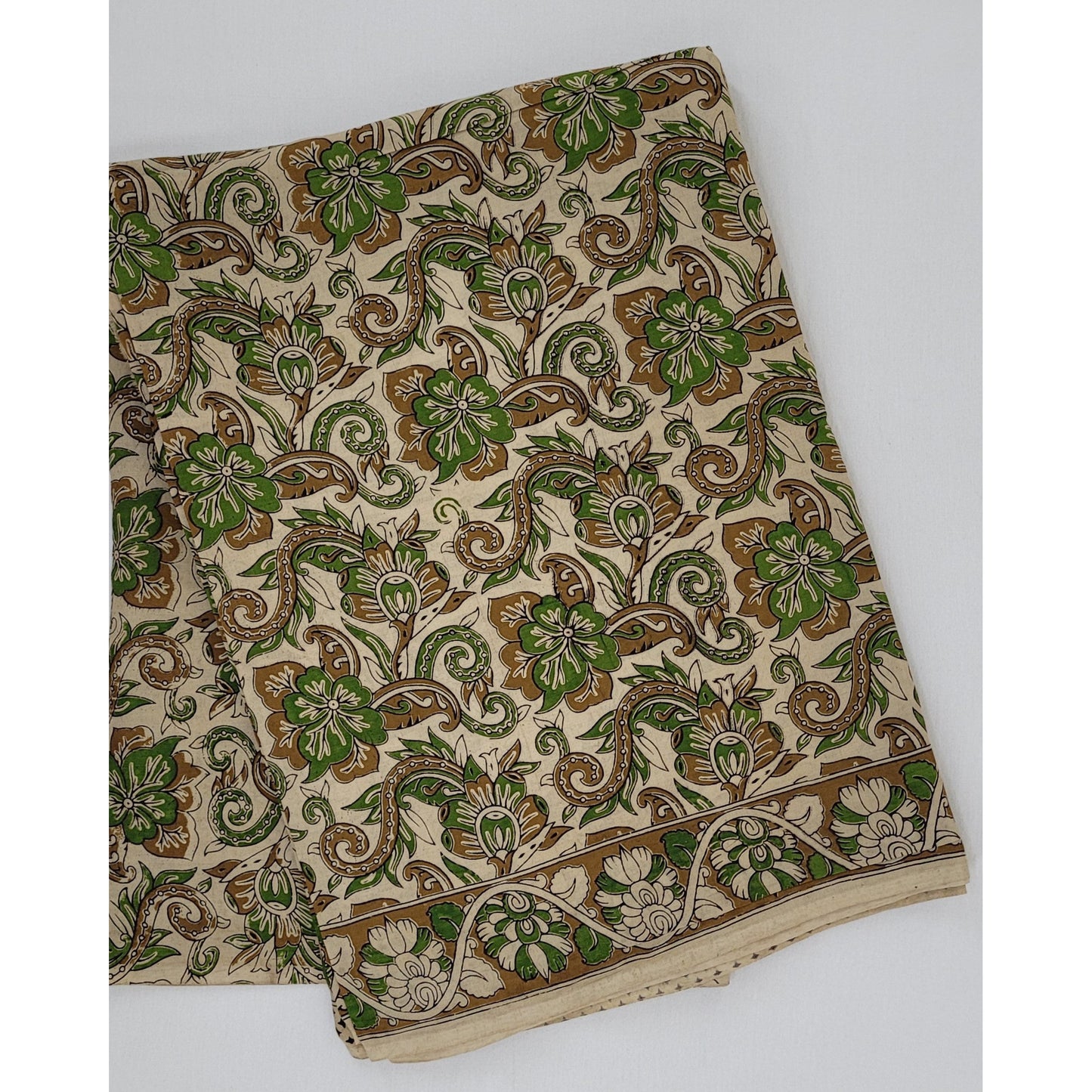 Handprinted Kalamkari Silk saree - Vinshika