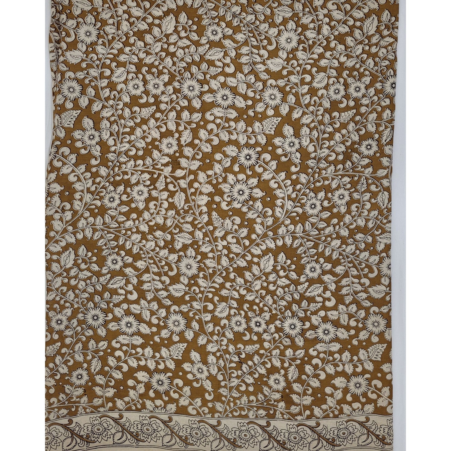 Handprinted Kalamkari Silk saree - Vinshika