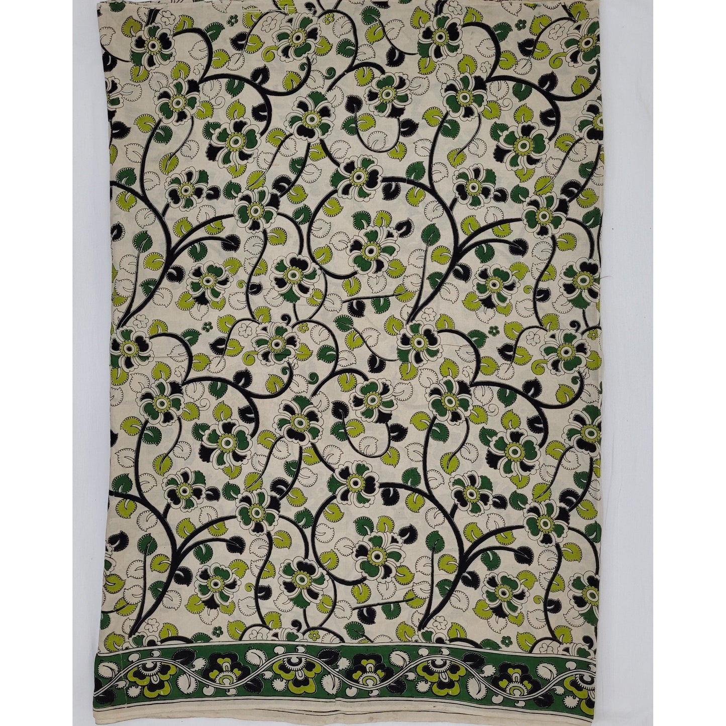 Handprinted Kalamkari Silk saree - Vinshika