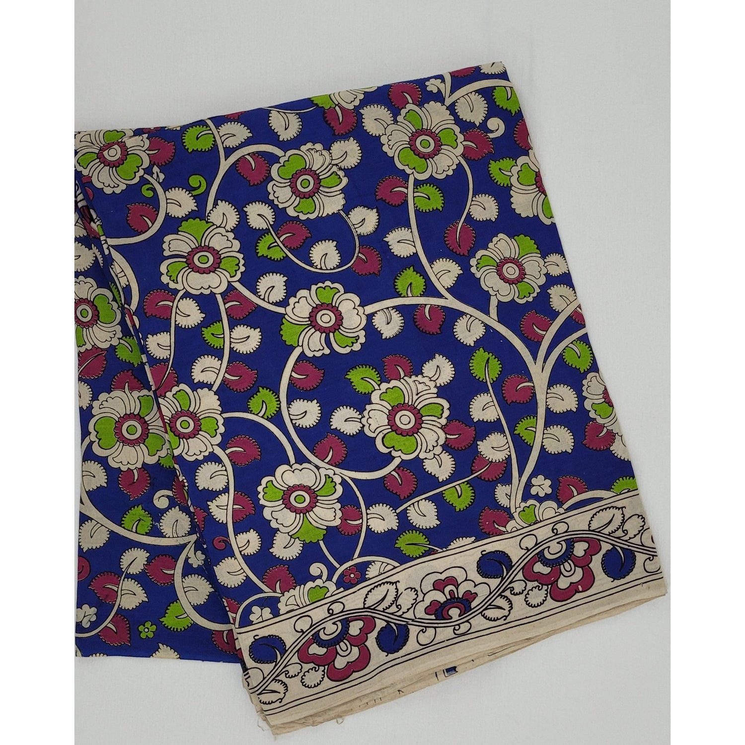 Handprinted Kalamkari Silk saree - Vinshika