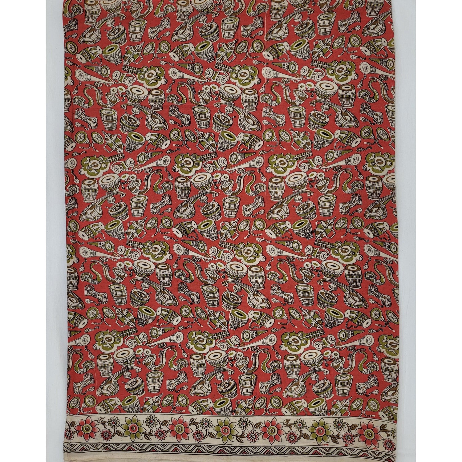 Handprinted Kalamkari Silk saree - Vinshika