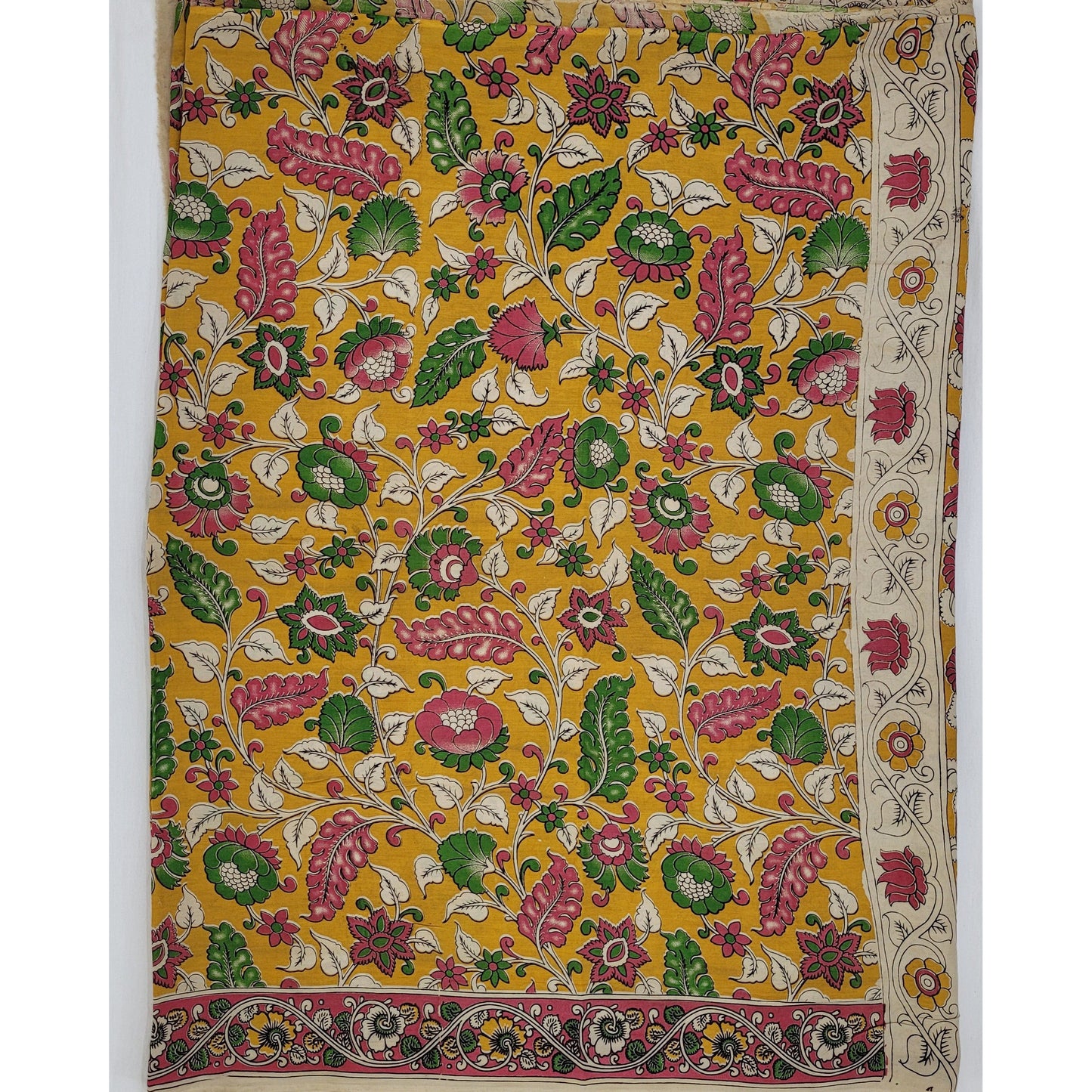 Handprinted Kalamkari Silk saree - Vinshika