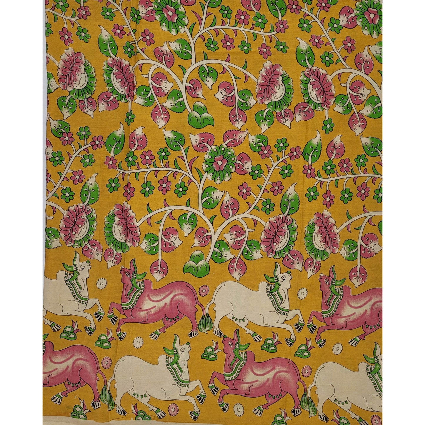 Handprinted Kalamkari Silk saree - Vinshika