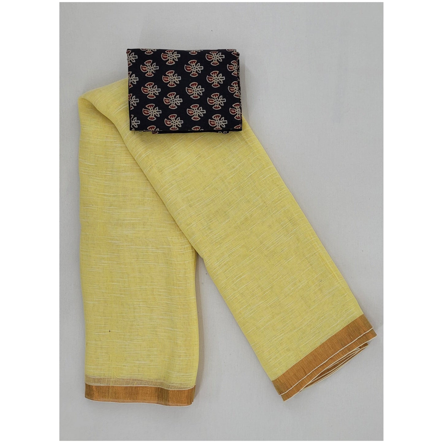 Linen cotton saree - Vinshika
