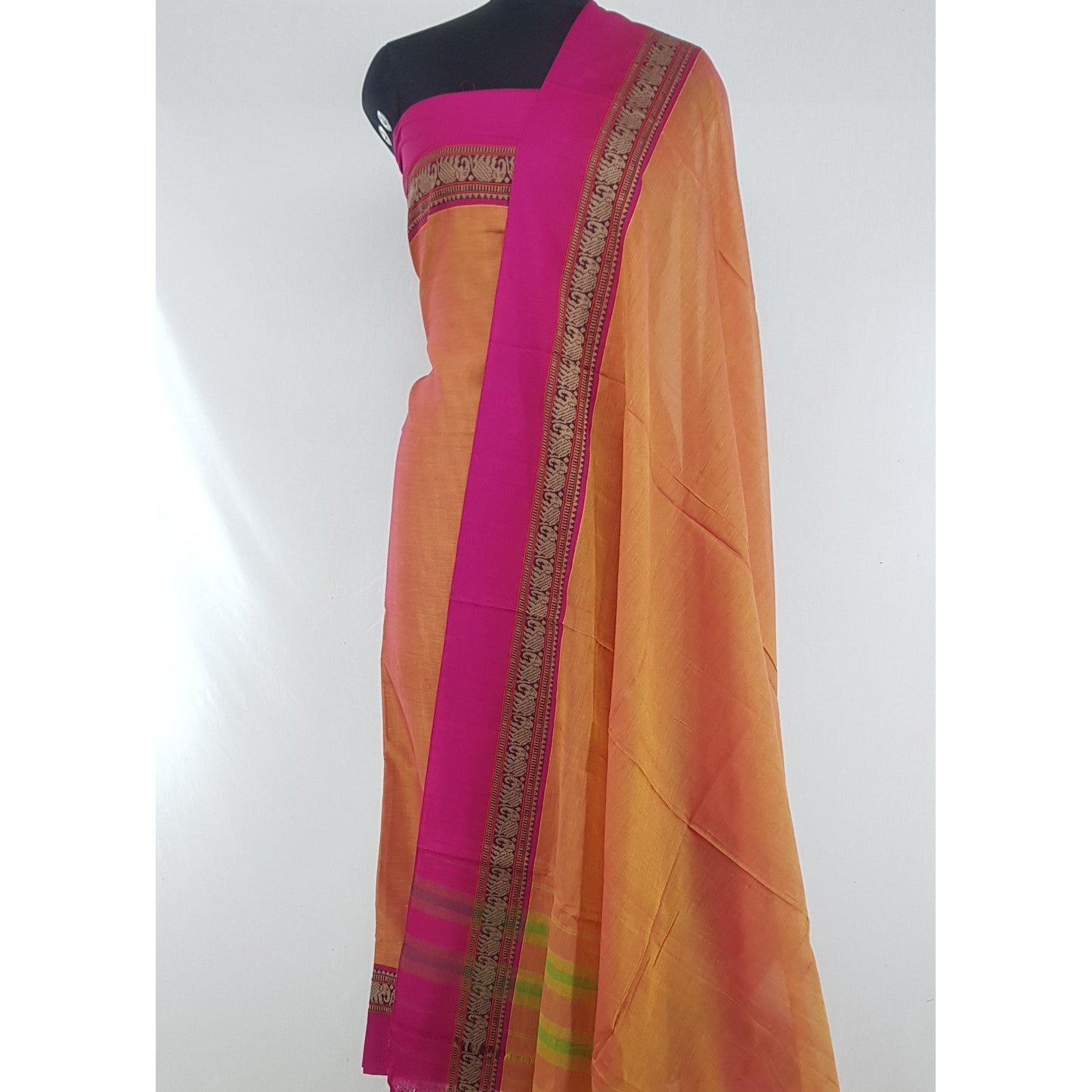Narayanpet Cotton Salwar set with Thread Border - Vinshika