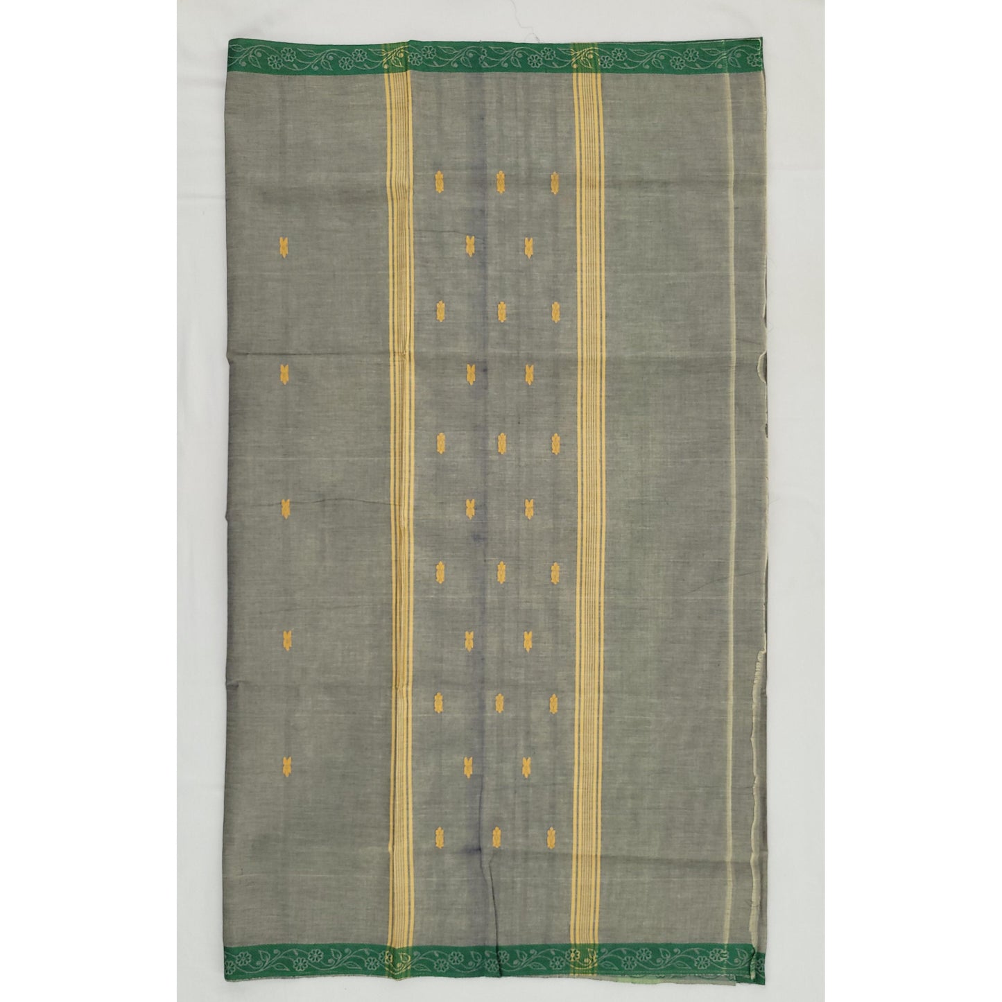 Grey Color Venkatagiri Handloom Cotton Saree - Vinshika