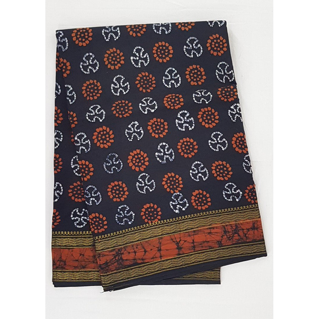 Madhurai Sungudi batic 9 Yards pure cotton saree - Vinshika