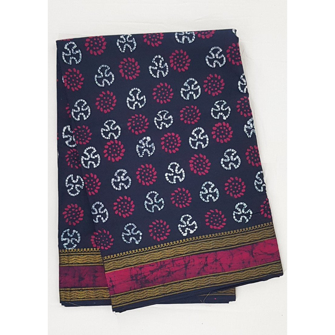 Madhurai Sungudi batic 9 Yards pure cotton saree - Vinshika