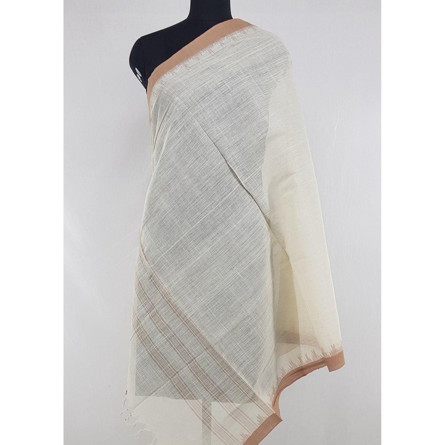 Hand Spun Cotton Handwoven Dupatta - Vinshika