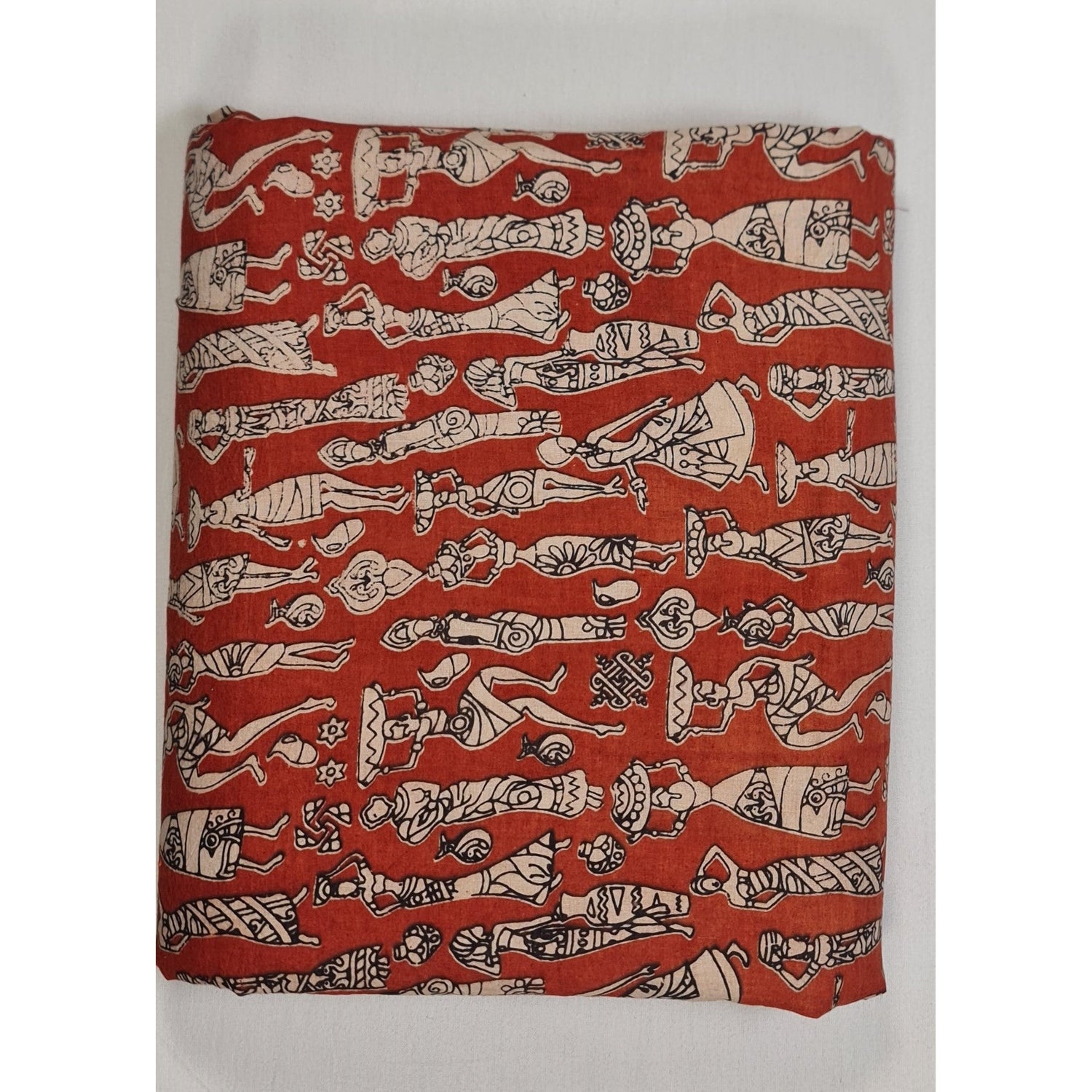 Hand block printed kalamkari cotton fabric - Vinshika