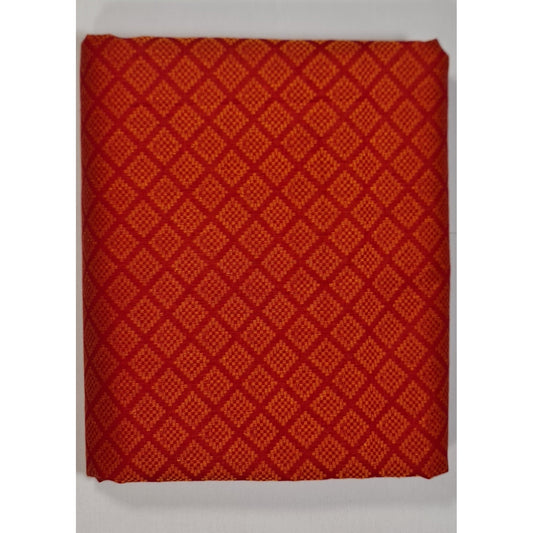 Maroon Color Mangalagiri allover Butti cotton fabric - Vinshika