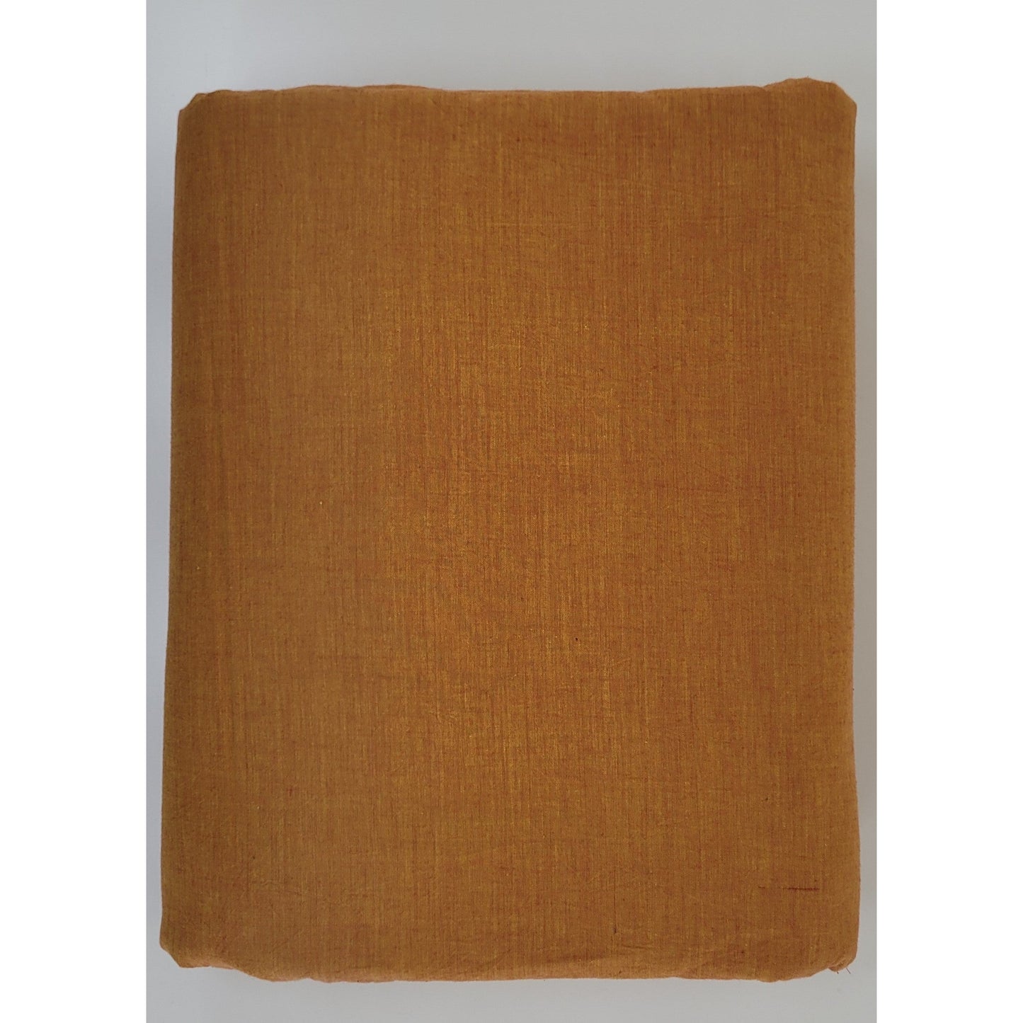 Saffron Color Mangalagiri Cotton Fabric - Vinshika