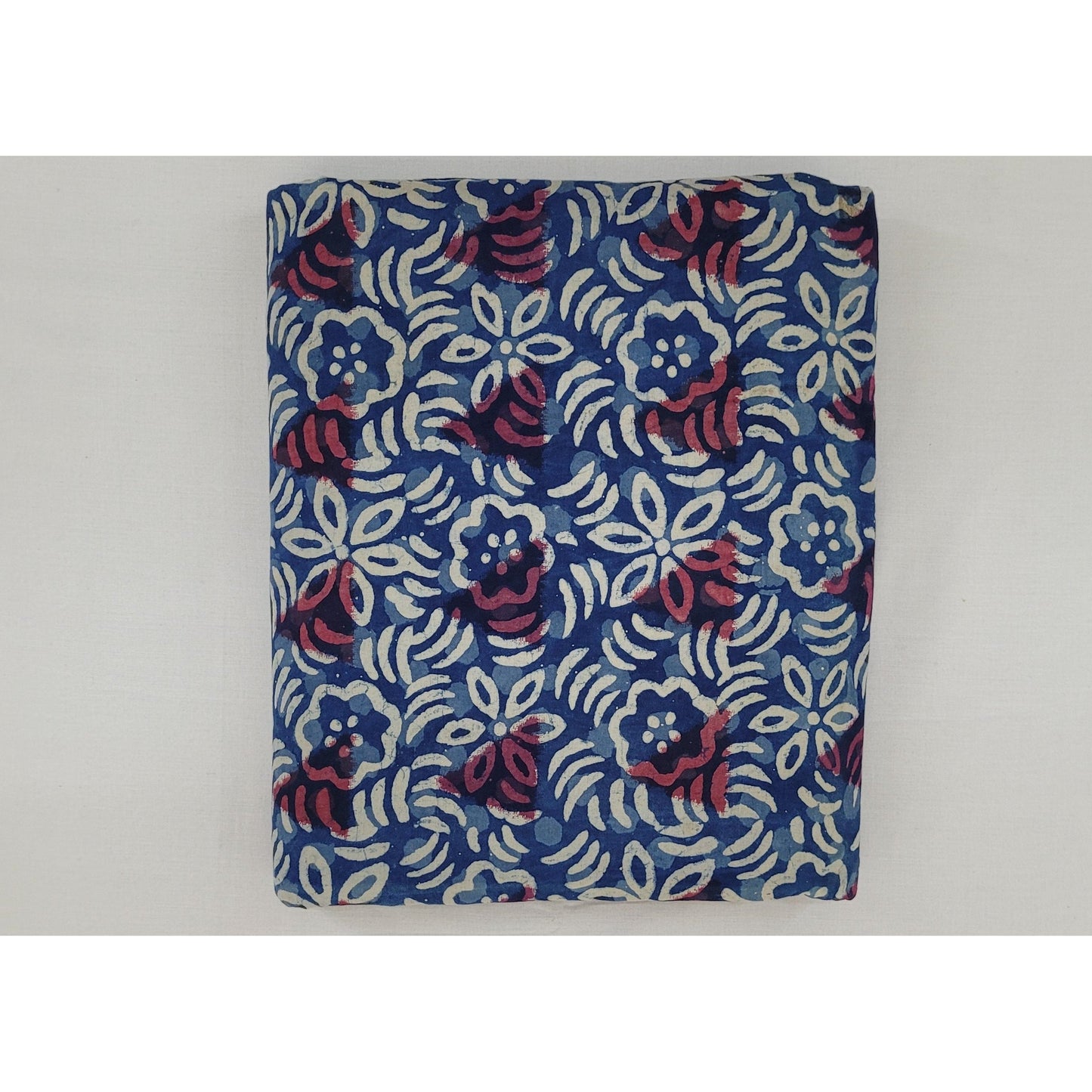 Indigo Color hand block printed Bagru cotton fabric - Vinshika