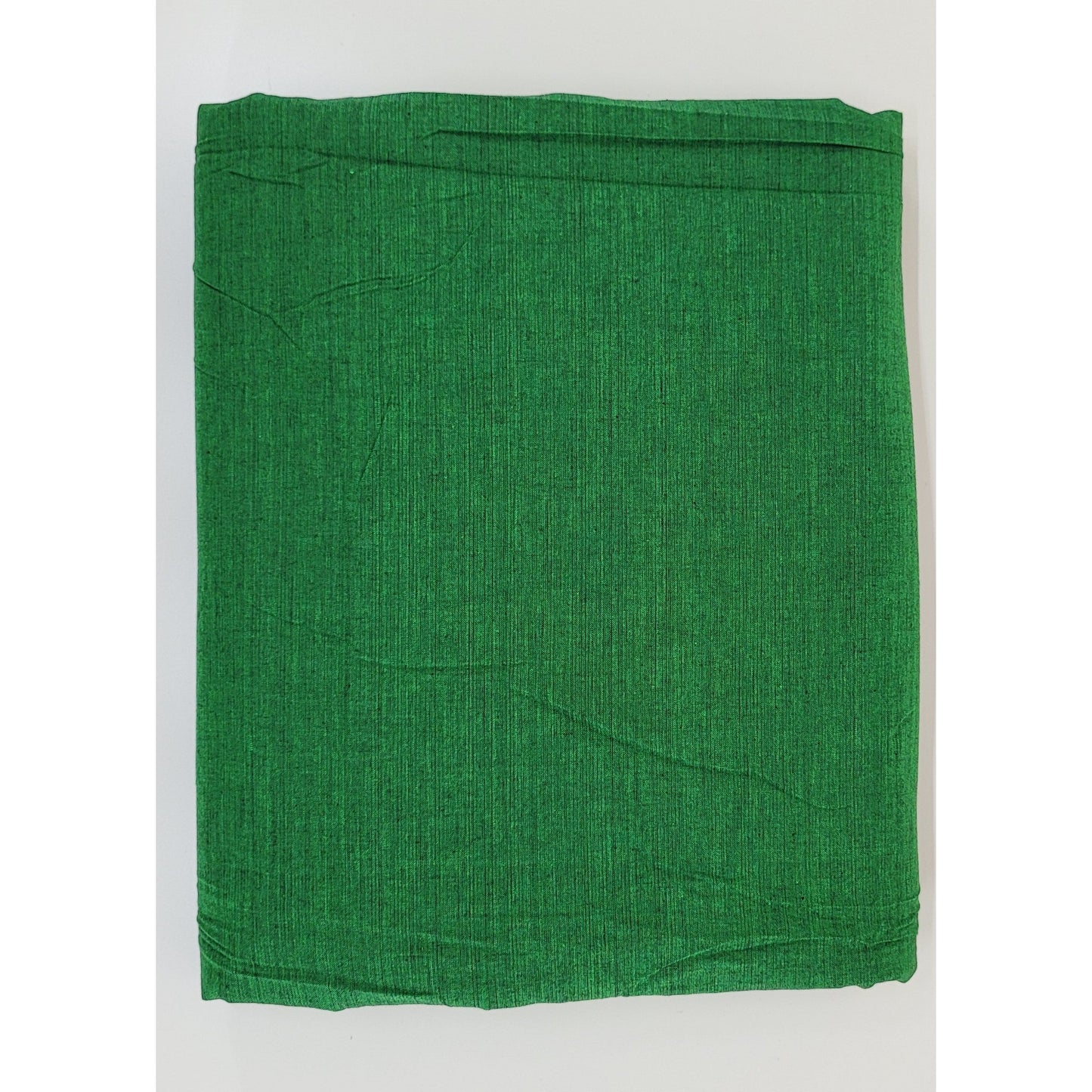 Green Color Mangalagiri Cotton Fabric - Vinshika