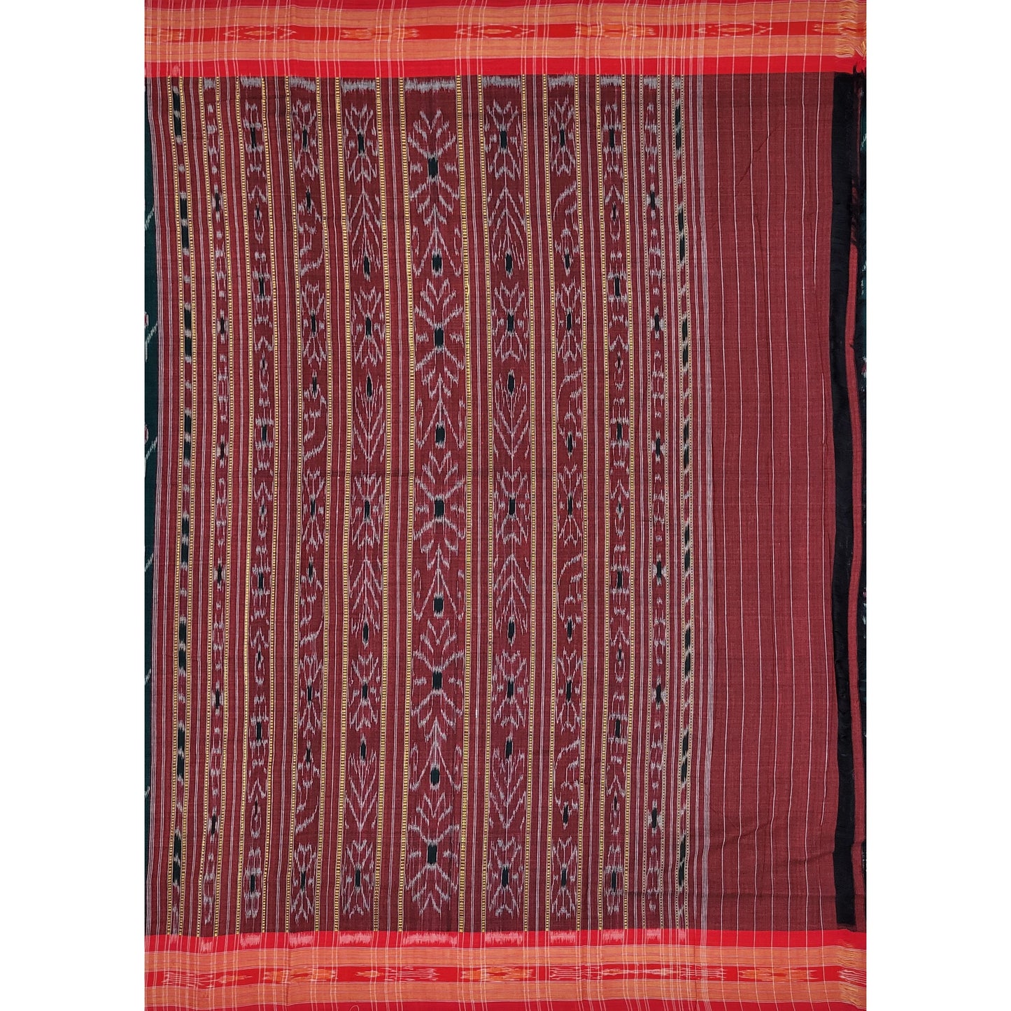 Handloom sambalpuri ikat mercerized cotton saree - Vinshika