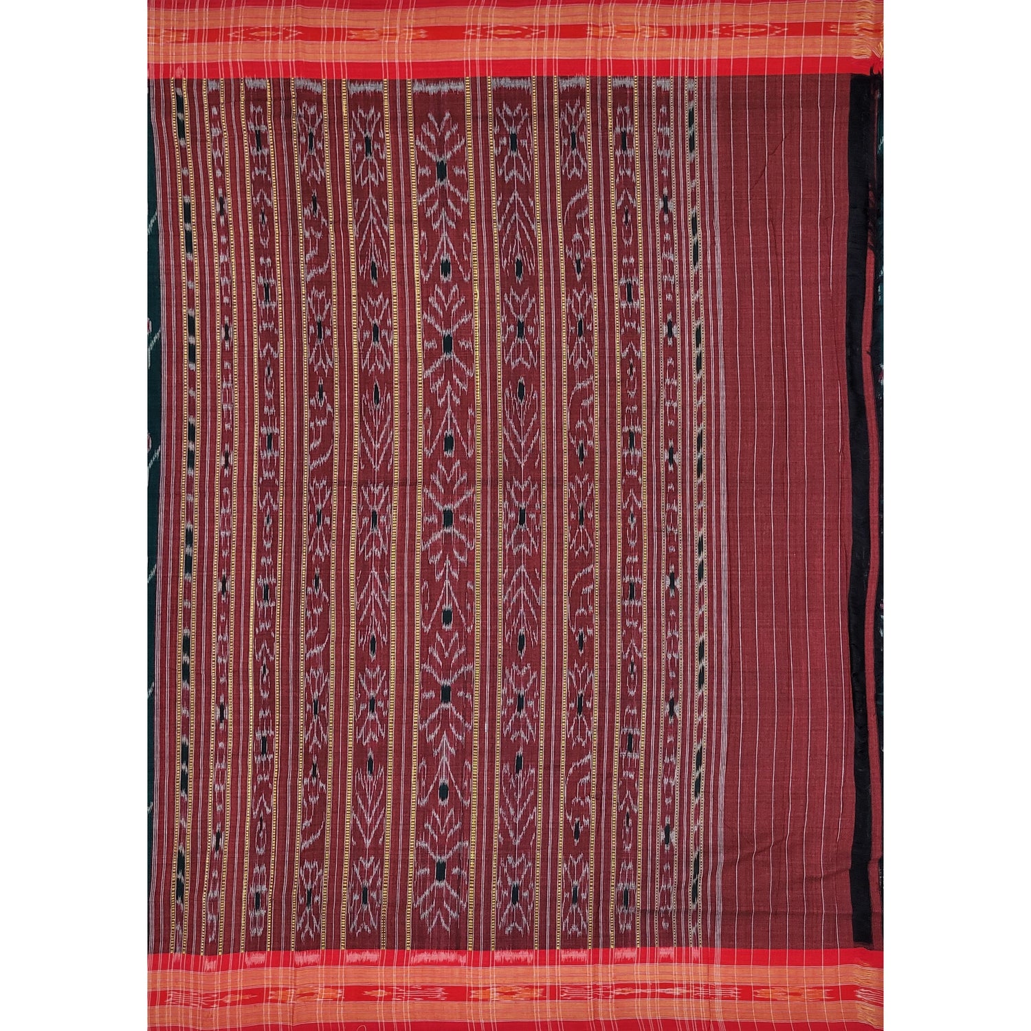 Handloom sambalpuri ikat mercerized cotton saree - Vinshika
