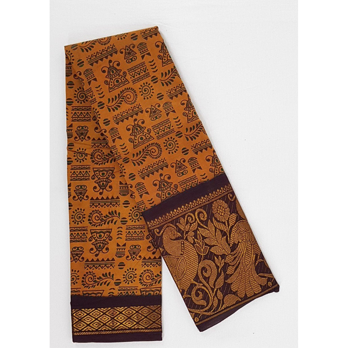 Madhurai Sungudi Printed Pure Cotton Saree - Vinshika