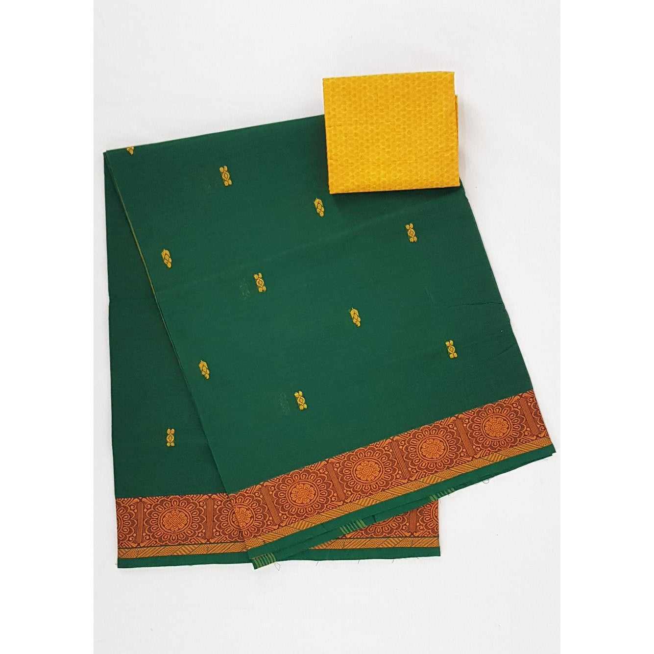 Green Color Venkatagiri Cotton Saree - Vinshika