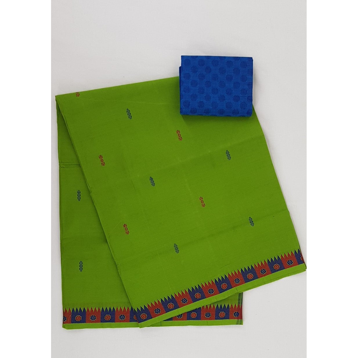 Green Color Venkatagiri Cotton Saree - Vinshika