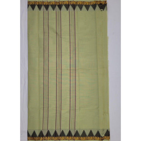 Beige Color Chettinadu Pure Cotton Saree - Vinshika