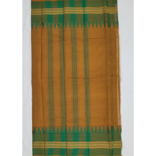 Rust Color Chettinadu Pure Cotton Saree - Vinshika