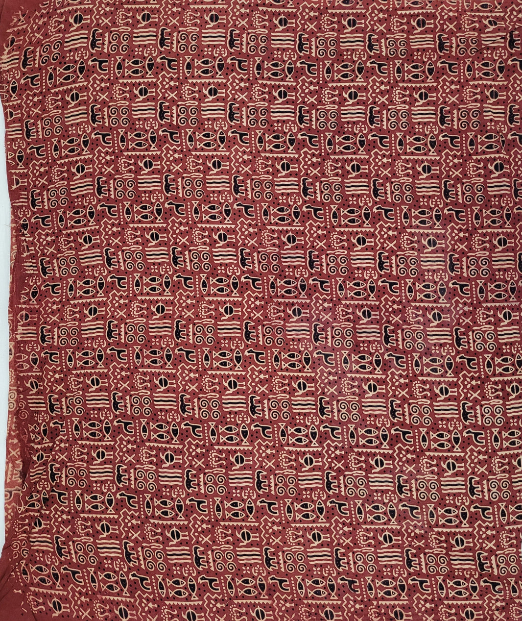 Hand Block Ajrakh Print Natural Dyed Cotton Fabric 23 main image 0