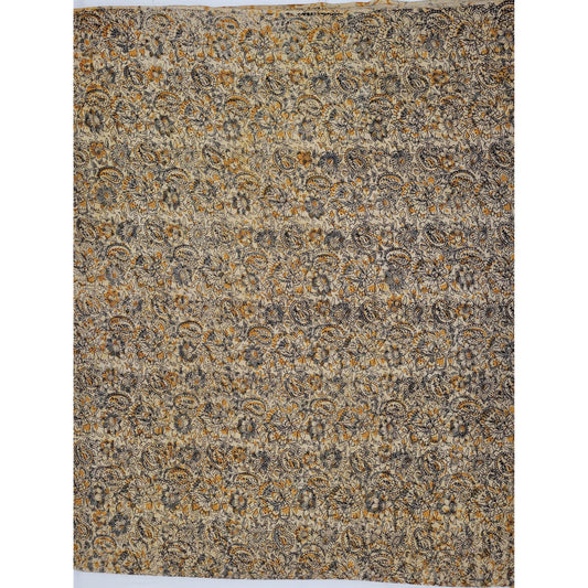 Hand block printed kalamkari cotton fabric - Vinshika