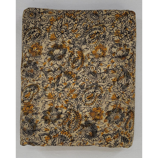Hand block printed kalamkari cotton fabric - Vinshika