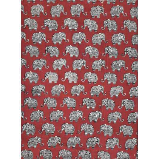Hand Block Printed Kalamkari Cotton Fabric - Vinshika