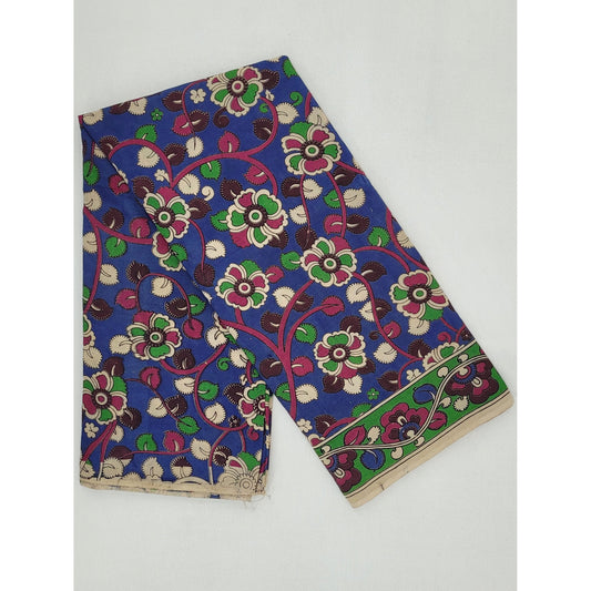 Handprinted Kalamkari Cotton saree - Vinshika