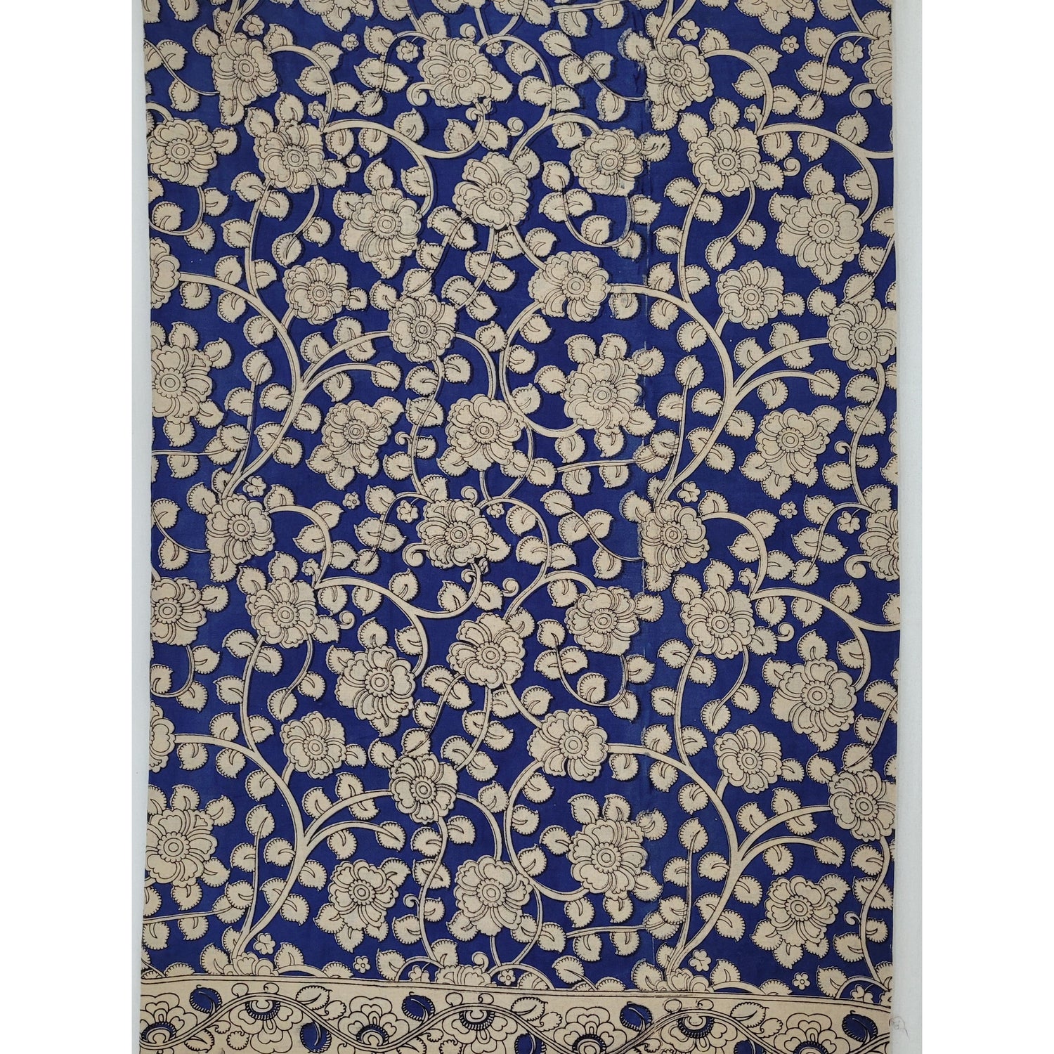 Handprinted Kalamkari Cotton saree - Vinshika