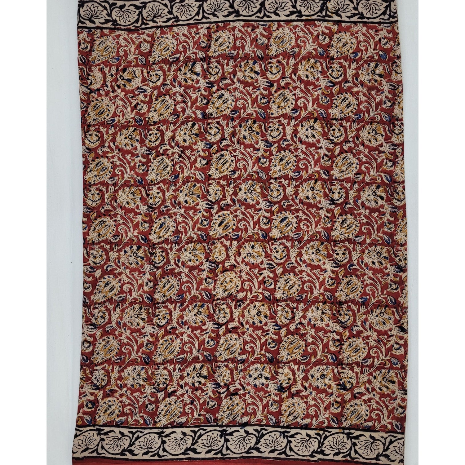 Kalamkari Block Printed cotton saree - Vinshika
