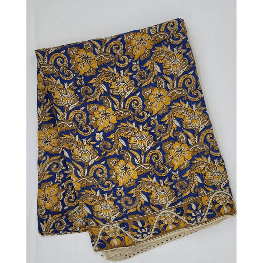 Handprinted Kalamkari Silk saree - Vinshika