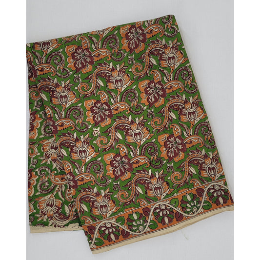Handprinted Kalamkari Silk saree - Vinshika