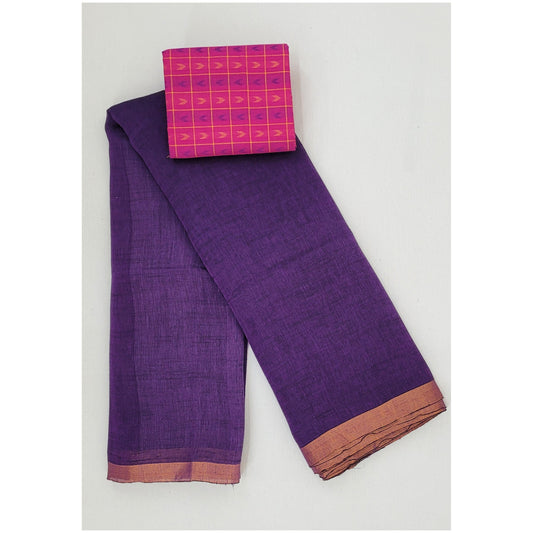 Linen cotton saree - Vinshika