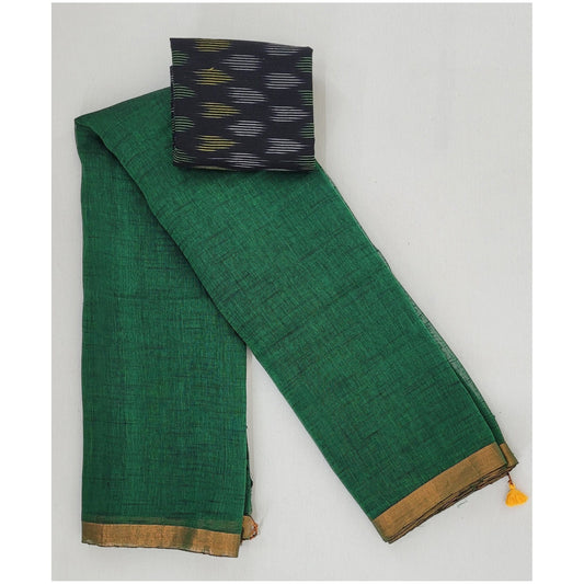 Linen cotton saree - Vinshika