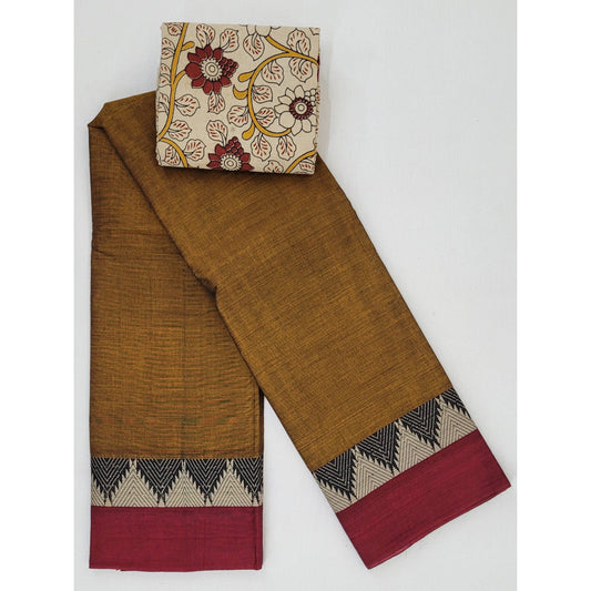 Narayanpet pure cotton thread border saree - Vinshika